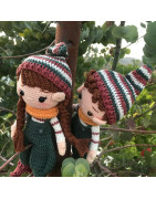 Doudou Amigurumi et carré de lange personnalisable