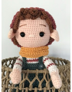 Doudou Amigurumi et carré de lange personnalisable