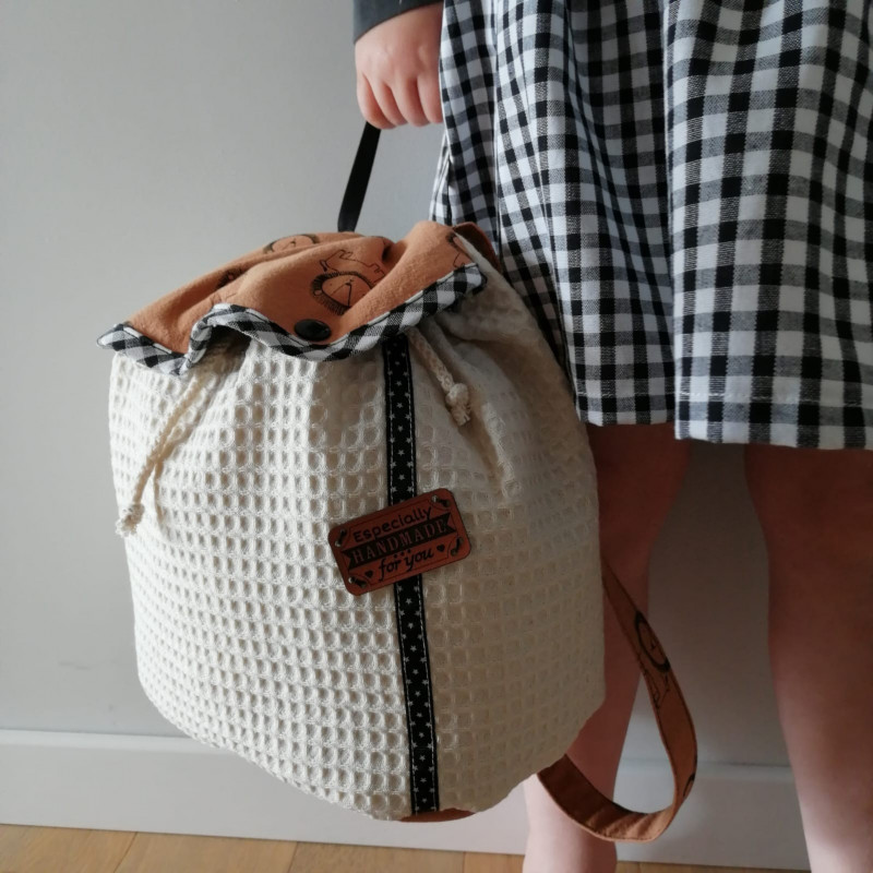 Sac pour bébé fait mains et personnalisable